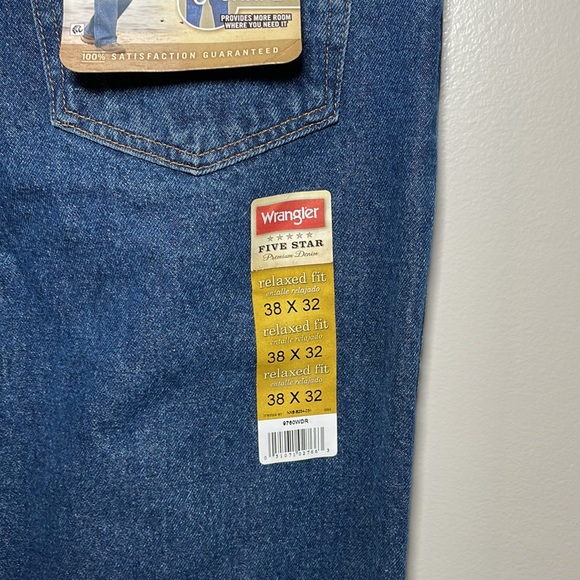 Wrangler Relaxed Fit Jeans Mens 38x32 NEW - Picture 4 of 6